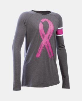 Girls' UA Power In Pink® Ribbon Long Sleeve 1 Color $34.99