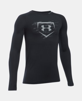 Boys' UA Diamond Long Sleeve Shirt 1 Color $19.99