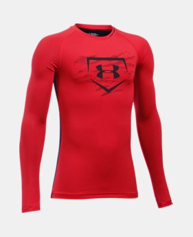 Boys' UA Diamond Long Sleeve Shirt 1 Color $19.99