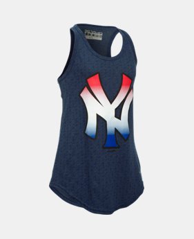 Girls' New York Yankees UA Tri-Blend Tank 1 Color Available $20.24