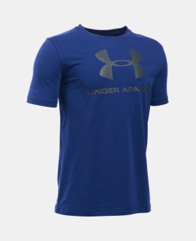 Best Seller Boys' UA Sportstyle Logo T-Shirt 3 Colors $19.99