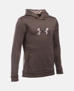 Boys' UA Logo Caliber Hoodie 1 Color $23.24 to $25.49