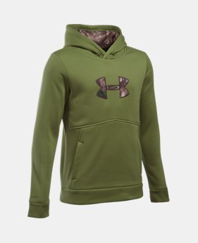 Boys' UA Logo Caliber Hoodie 1 Color $23.24 to $25.49