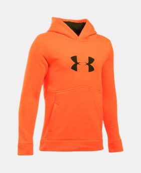 Boys' UA Logo Caliber Hoodie 5 Colors $23.24 to $25.49