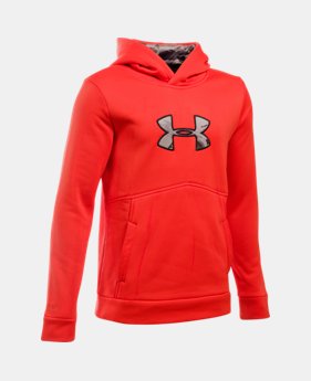 Boys' UA Logo Caliber Hoodie 1 Color $23.24 to $25.49