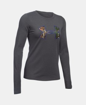 New Arrival Women's UA Camo Big Logo Long Sleeve T-Shirt 2 Colors $34.99
