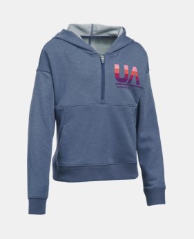 Girls' UA French Terry Hoodie 1 Color $59.99