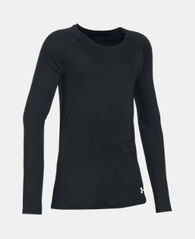 Girls' HeatGear® Armour Long Sleeve 1 Color $12.93