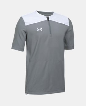 Boys' UA Triumph Short Sleeve Cage Jacket 1 Color $49.99
