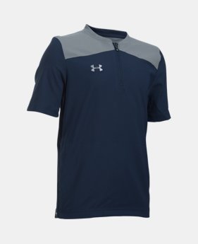 Boys' UA Triumph Short Sleeve Cage Jacket 3 Colors $49.99