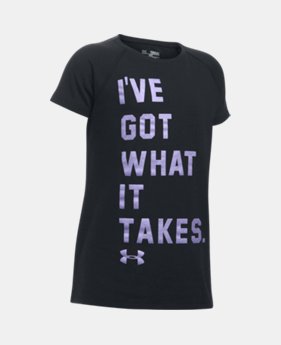 Girls' UA Got What It Takes Short Sleeve T-Shirt 1 Color $19.99
