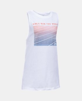 Girls' UA Run The World Muscle Tank 1 Color $11.24