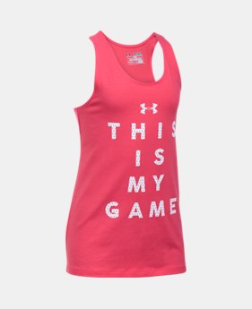 Girls' UA Game On Tank 1 Color $10.49
