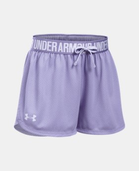 Girls' UA Play Up Mesh Shorts 1 Color $22.99