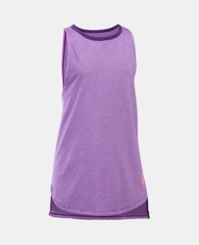 Girls' UA Threadborne Play Up Tank FREE U.S. SHIPPING 1 Color Available $14.99 to $18.99