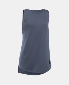 Girls' UA Threadborne Play Up Tank LIMITED TIME: FREE U.S. SHIPPING 3 Colors Available $14.99 to $18.99
