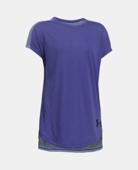 Girls' UA Threadborne Play Up T-Shirt $24.99