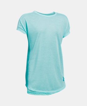 Girls' UA Threadborne Play Up T-Shirt 1 Color $24.99