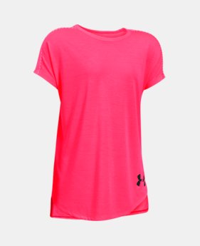 Girls' UA Threadborne Play Up T-Shirt $24.99