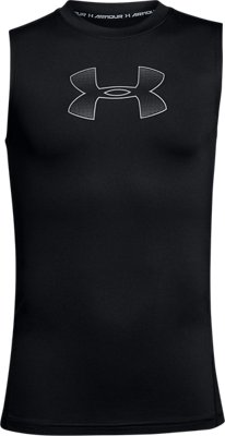 youth under armour sleeveless shirt