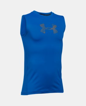 Boys' HeatGear® Armour Sleeveless LIMITED TIME: FREE SHIPPING 1 Color Available $20.99