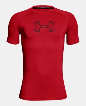 Boys' HeatGear® Armour Short Sleeve 2 Colors $24.99