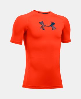 Boys' HeatGear® Armour Short Sleeve 1 Color $13.49