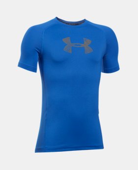 Boys' HeatGear® Armour Short Sleeve 2 Colors $27.99