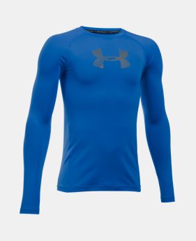 Boys' HeatGear® Armour Long Sleeve 4 Colors $26.24