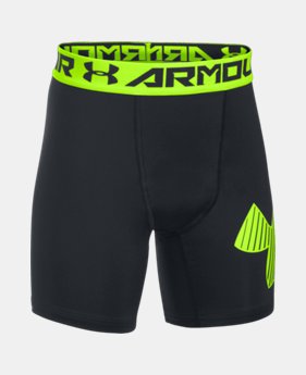Boys' HeatGear® Armour Mid Shorts 1 Color $12.99