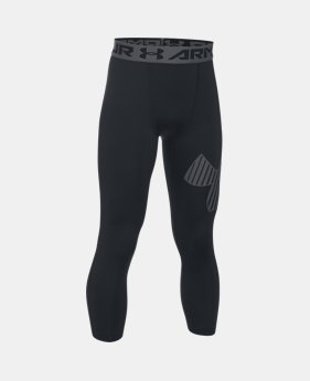 Boys' HeatGear® Armour ¾ Logo Leggings 2 Colors $29.99
