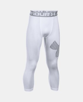 Boys' HeatGear® Armour ¾ Logo Leggings 1 Color $29.99