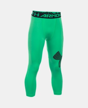 Boys' HeatGear® Armour ¾ Logo Leggings 1 Color $12.74