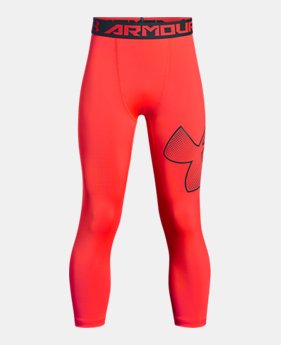 Boys' HeatGear® Armour ¾ Logo Leggings 2 Colors $29.99