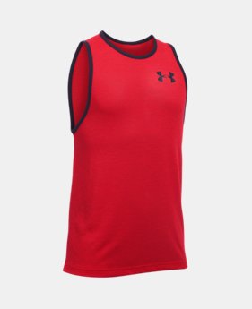 Boys' UA Threadborne Tank 1 Color $14.24