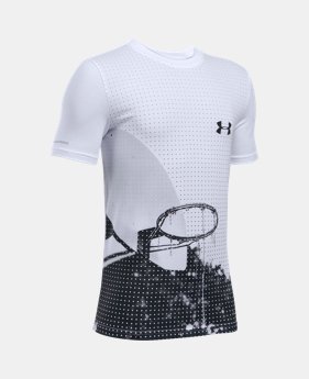 Boys' UA Basketball Photo Real Short Sleeve T-Shirt 1 Color $24.99