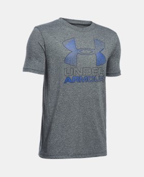 Best Seller Boys' UA Hybrid Big Logo T-Shirt 11 Colors $22.99