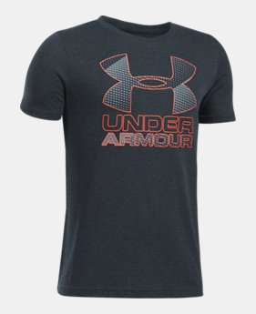 Best Seller Boys' UA Hybrid Big Logo T-Shirt 4 Colors $22.99