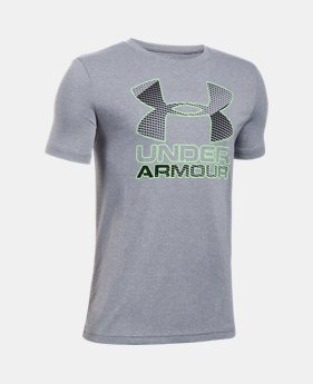 Best Seller Boys' UA Hybrid Big Logo T-Shirt 11 Colors $19.99