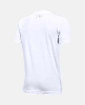 Best Seller Boys' UA Hybrid Big Logo T-Shirt 2 Colors $19.99