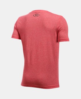 Best Seller Boys' UA Hybrid Big Logo T-Shirt 1 Color $19.99