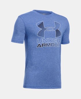 Best Seller Boys' UA Hybrid Big Logo T-Shirt 1 Color $19.99