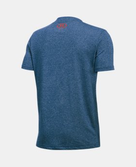 Best Seller Boys' UA Hybrid Big Logo T-Shirt 1 Color $19.99