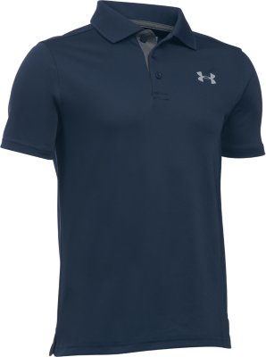 navy blue under armour polo shirt