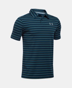 Boys' UA Putting Stripe Polo Shirt 1 Color $22.49