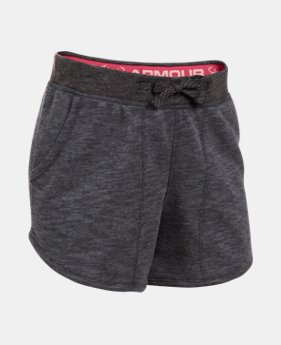 Girls' UA Shoreline Terry Shorts 1 Color $14.99
