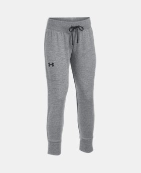 Girls' UA French Terry Ankle Crop 1 Color $44.99