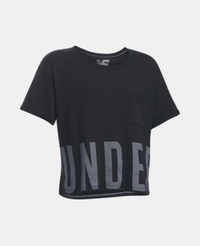 Girls' UA Studio Short Sleeve T-Shirt LIMITED TIME: FREE U.S. SHIPPING 1 Color Available $15