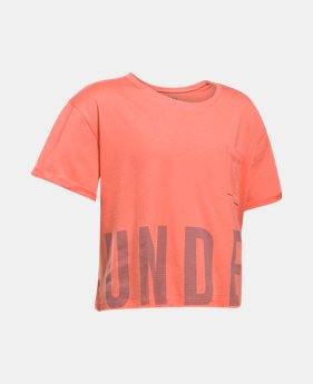 Girls' UA Studio Short Sleeve T-Shirt 1 Color $29.99