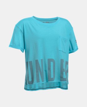 Girls' UA Studio Short Sleeve T-Shirt 1 Color $29.99